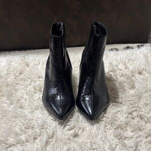 Torrid Black Textured Ankle Booties